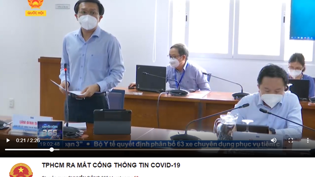 TPHCM ra mắt cổng thông tin COVID-19