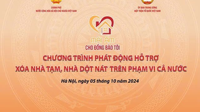 20 giờ tối nay 5-10, phát động chương trình hỗ trợ “Mái ấm cho đồng bào tôi”