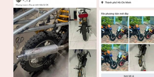 Các hội nhóm này còn đăng hình ảnh trẻ em chơi xe "cào cào"