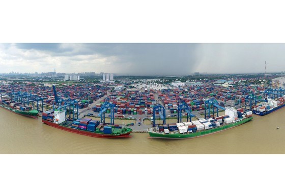 Cat Lai HCMC港口。 照片：黃鴻