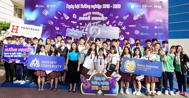 Ng&agrave;y hội hướng nghiệp năm học 2019-2020 tại Th&agrave;nh phố Hồ Ch&iacute; Minh. (Nguồn: Vietnam+)