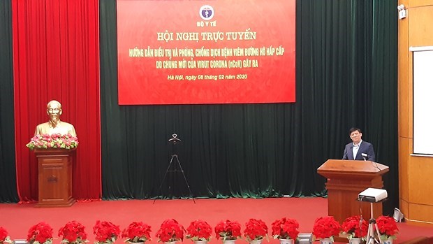 Thứ trưởng Bộ Y tế Nguyễn Thanh Long ph&aacute;t biểu tại hội nghị. (Nguồn: moh.gov.vn)