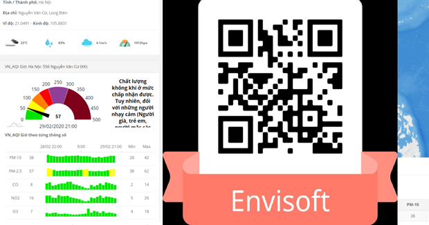 Người sử dụng ứng dụng Envisoft c&oacute; thể scan QR code để c&agrave;i đặt ứng dụng. (Nguồn: TCMT)