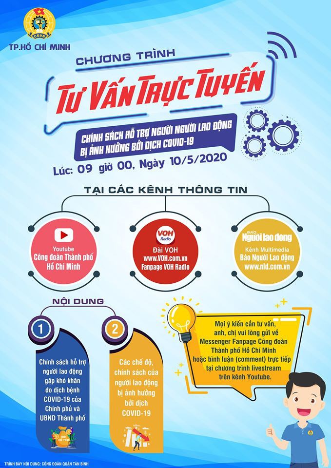 Trực tuyến &quot;Ch&#237;nh s&#225;ch hỗ trợ người lao động bị ảnh hưởng bởi dịch Covid-19&quot;: Điều kiện, thủ tục để nhận hỗ trợ?  - Ảnh 1