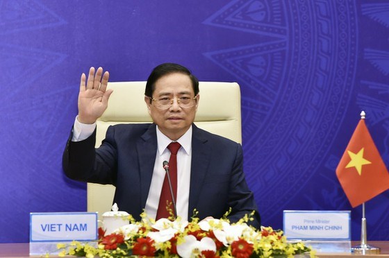 Thủ tướng Ch&iacute;nh phủ Phạm Minh Ch&iacute;nh tại Hội nghị Tương lai ch&acirc;u &Aacute; lần thứ 26. Ảnh: VIẾT CHUNG