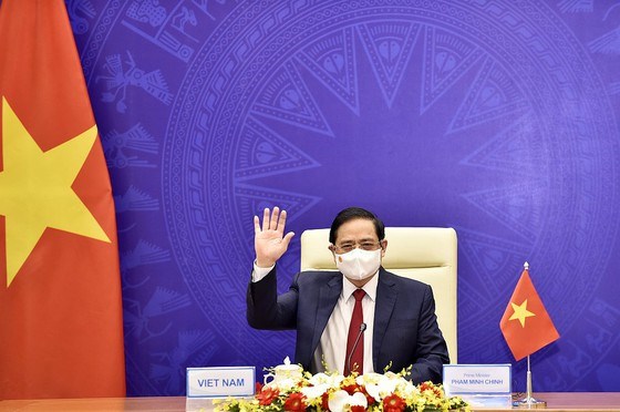 Thủ tướng Ch&iacute;nh phủ Phạm Minh Ch&iacute;nh ph&aacute;t biểu tại Hội nghị Tương lai ch&acirc;u &Aacute; lần thứ 26. ẢNH: VIẾT CHUNG