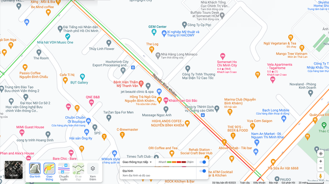 Đường Nguyễn Bỉnh Khi&ecirc;m (đoạn từ đường Nguyễn Đ&igrave;nh Chiểu đến đường Nguyễn Thị Minh Khai) sẽ được tổ chức lưu th&ocirc;ng 1 chiều kể từ 8 giờ ng&agrave;y 3/6. (Ảnh chụp từ Google Map)