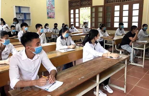 Th&iacute; sinh dự thi tốt nghiệp Trung học phổ th&ocirc;ng năm 2020. (Ảnh: Quang Cường/TTXVN)