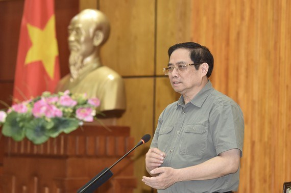 Thủ tướng Phạm Minh Ch&iacute;nh. ẢNH: VIẾT CHUNG