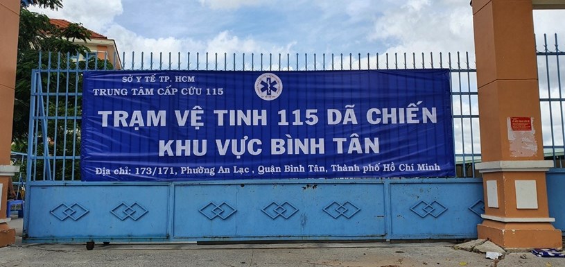 Th&agrave;nh lập trạm cấp cứu d&atilde; chiến tại quận B&igrave;nh T&acirc;n