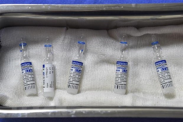 Vaccine ph&ograve;ng COVID-19 Sputnik V của Nga. (Ảnh: AFP/TTXVN)