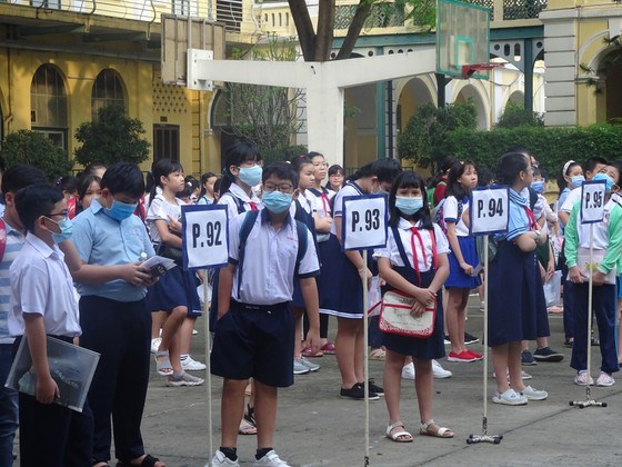 Học sinh tham dự khảo s&aacute;t tuyển sinh v&agrave;o lớp 6 Trường THPT chuy&ecirc;n Trần Đại Nghĩa năm học 2020-2021