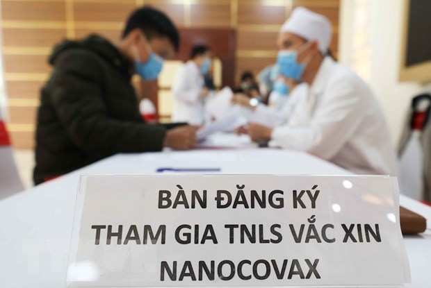 Việt Nam thử nghiệm l&acirc;m s&agrave;ng vaccine NANO COVAX ph&ograve;ng COVID-19. (Ảnh: Thanh T&ugrave;ng/TTXVN)