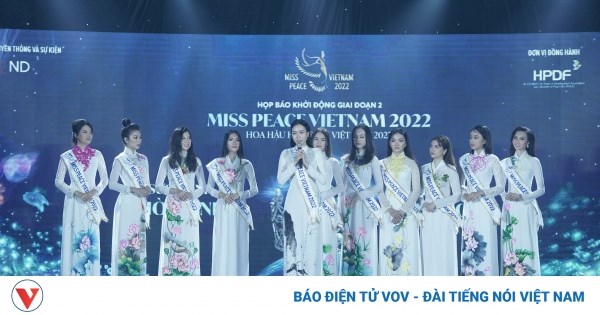 Cuộc thi Hoa hậu H&ograve;a B&igrave;nh Việt Nam-Miss Peace 2022 tổ chức m&agrave; chưa xin ph&eacute;p. Ảnh: VOV