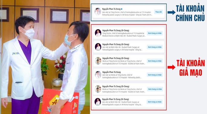 BS Nguyễn Phan T&uacute; Dung khẳng định bản th&acirc;n bị mạo danh tr&ecirc;n mạng x&atilde; hội Facebook với h&agrave;ng loạt t&agrave;i khoản giả.