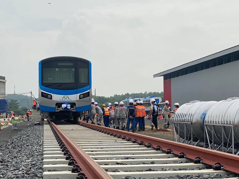 Tuyến metro số 1 (Bến Th&agrave;nh - Suối Ti&ecirc;n) l&agrave; một trong c&aacute;c dự &aacute;n trọng điểm trong chương tr&igrave;nh ph&aacute;t triển hệ thống giao th&ocirc;ng ph&iacute;a đ&ocirc;ng TP. Ảnh: Đ&Agrave;O TRANG