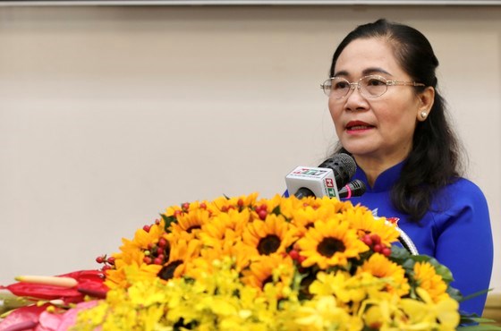 Chủ tịch HĐND TPHCM Nguyễn Thị Lệ kết luận phiên họp giải trình. Ảnh: DŨNG PHƯƠNG