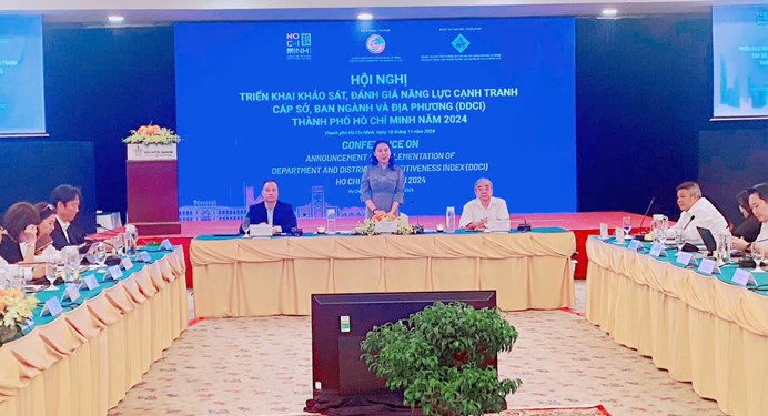 Tại hội nghị triển khai DDCI năm 2024 vừa qua, nhiều nội dung mới, s&aacute;t với t&igrave;nh h&igrave;nh thực tế được l&agrave;m r&otilde; v&agrave; phấn đấu ho&agrave;n th&agrave;nh .Ảnh: PHAN ANH&nbsp;&nbsp;