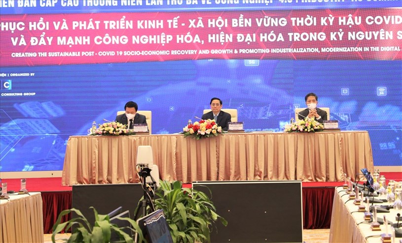 Thủ tướng Phạm Minh Ch&iacute;nh đồng chủ tr&igrave;&nbsp;Diễn đ&agrave;n cấp cao về C&ocirc;ng nghiệp 4.0