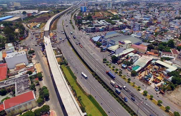 Một g&oacute;c Th&agrave;nh phố Hồ Ch&iacute; Minh. (Ảnh: Ho&agrave;ng Hải/TTXVN)