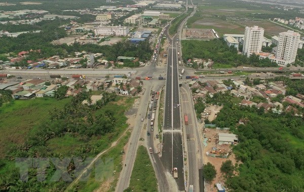 Một g&oacute;c Th&agrave;nh phố Hồ Ch&iacute; Minh. (Ảnh: Quang Nhựt/TTXVN)