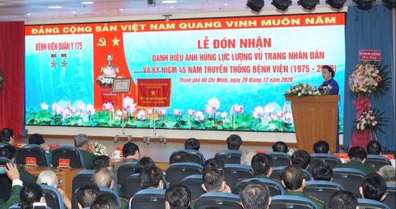 Chủ tịch Quốc hội Nguyễn Thị Kim Ng&acirc;n ph&aacute;t biểu tại buổi lễ. Ảnh: HO&Agrave;NG H&Ugrave;NG