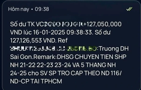 H&agrave;ng trăm sinh vi&ecirc;n sư phạm được nhận sinh hoạt ph&iacute; l&ecirc;n tới tr&ecirc;n 127 triệu đồng/người