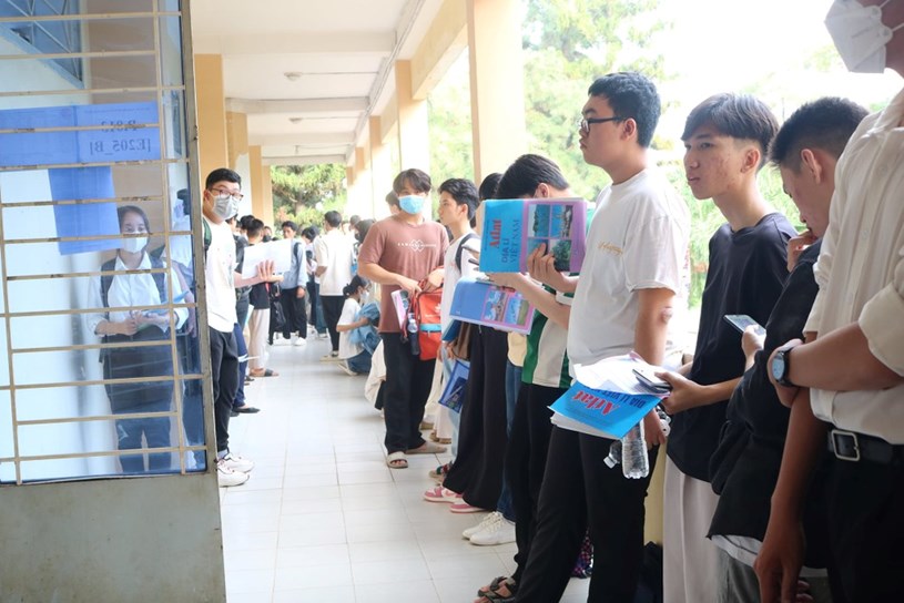H&igrave;nh ảnh th&iacute; sinh trong buổi thi ĐGNL đợt 2 do ĐHQG TP. HCM tổ chức (ảnh: VNUHCM)