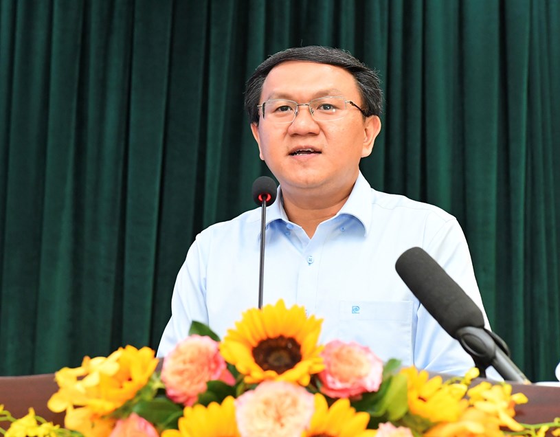 Giám đốc Sở TT-TT TPHCM Lâm Đình Thắng thông tin về truyền thông chính sách. Ảnh: VIỆT DŨNG