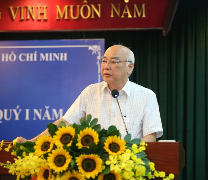 Trưởng ban Tuyên giáo Thành ủy TPHCM Phan Nguyễn Như Khuê phát biểu kết luận hội nghị