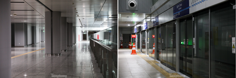 Đồng thời, ga ngầm có thêm trung tâm thương mại rộng 18.100 m², hành lang và quảng trường ngầm rộng 21.500 m².