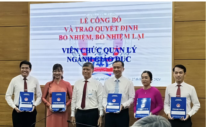 TPHCM bổ nhiệm nhiều hiệu trưởng, phó hiệu trưởng cuối năm học