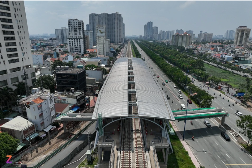 Ga Thảo Điền cũng đang dần h&igrave;nh th&agrave;nh cầu bộ h&agrave;nh.&nbsp;