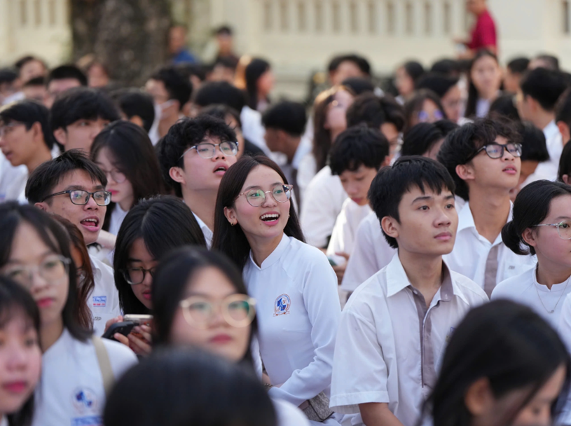 Những nụ cười tinh khôi ngày khai giảng  ẢNH: ĐỘC LẬP