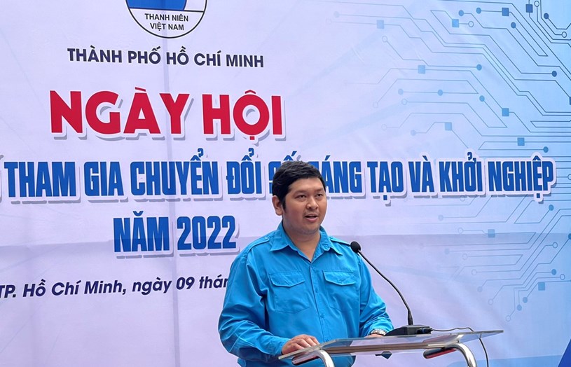 Phó Chủ tịch Hội LHTN Việt Nam TPHCM Bùi Hữu Hồng Hải khẳng định, thành phố tạo nhiều điều kiện thể thanh thiếu niên tham gia chuyển đổi số. 