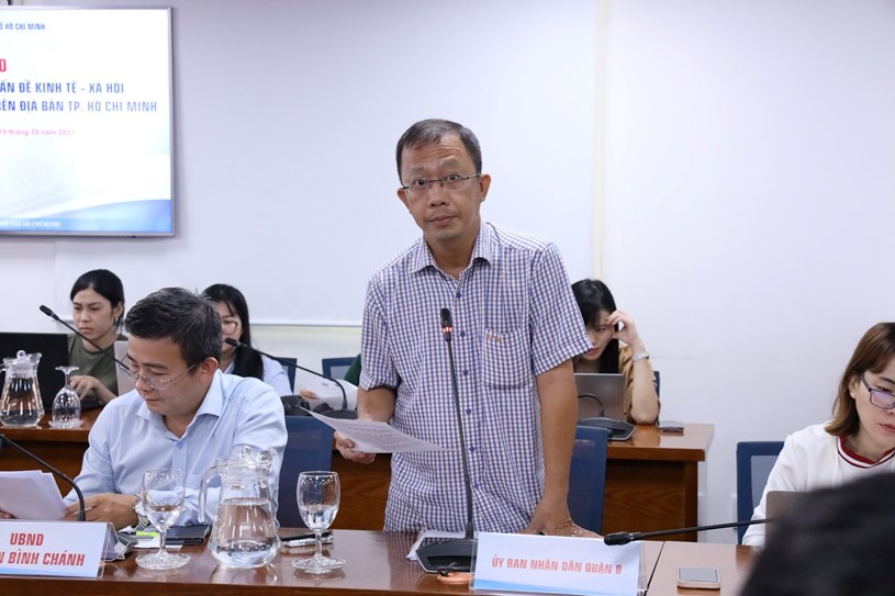 ông Lưu Quang Huy Quang, Phó Trưởng phòng Tài nguyên môi trường UBND Quận 8