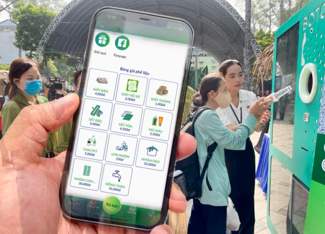 Giao diện của app VECA với &ldquo;bảng gi&aacute; phế liệu&rdquo; được ni&ecirc;m yết r&otilde; r&agrave;ng. Ảnh:&nbsp;Ho&agrave;ng H&ugrave;ng