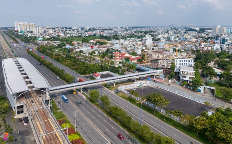 giá trị căn hộ sẽ tăng mạnh khi tuyến metro số 1 đi vào hoạt động bởi dự án nằm ngay cầu bộ hành kết nối trực tiếp với nhà ga Bình Thái.