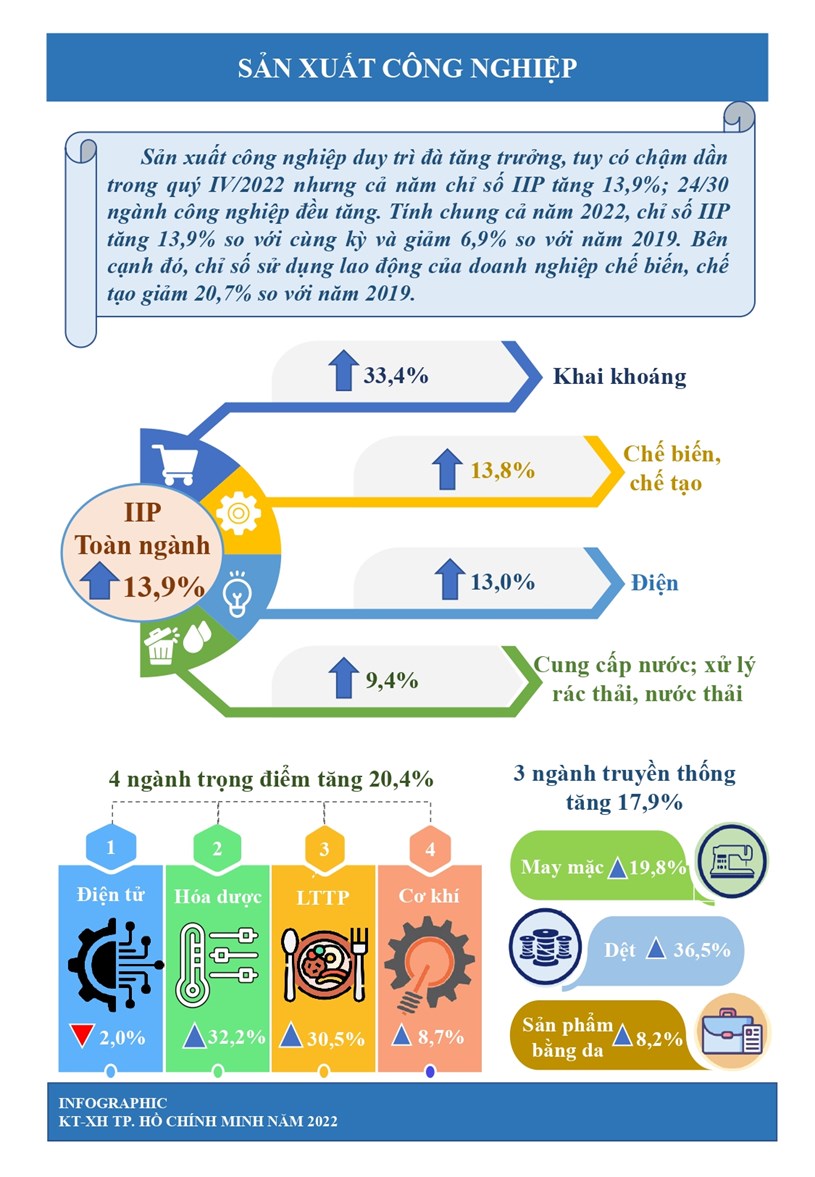 [Infographics] T&#236;nh h&#236;nh kinh tế - x&#227; hội TPHCM năm 2022 - Ảnh 5