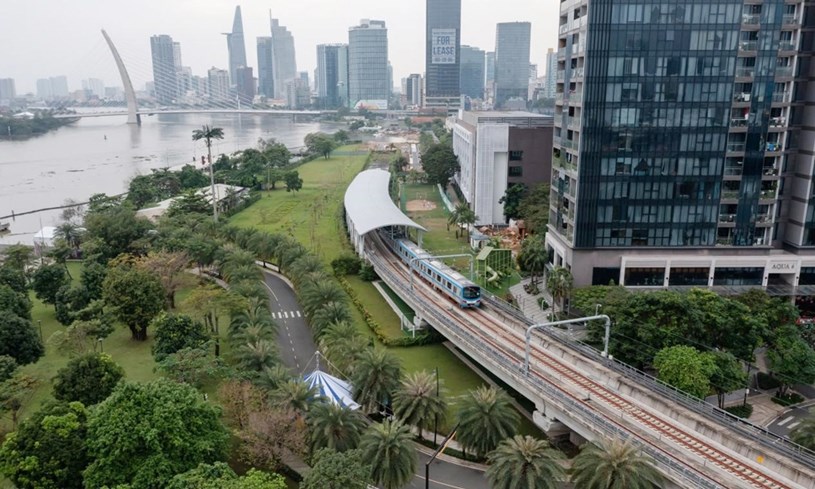 Tuyến Metro số 1 (Bến Th&agrave;nh - Suối Ti&ecirc;n). Ảnh: internet