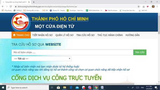 Người d&acirc;n TPHCM c&oacute; thể ngồi nh&agrave; nộp hồ sơ h&agrave;nh ch&iacute;nh