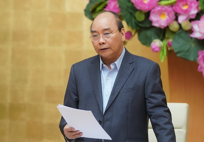 Thủ tướng Ch&iacute;nh phủ&nbsp;Nguyễn Xu&acirc;n Ph&uacute;c chỉ đạo tại hội nghị/ Ảnh: Chinhphu.vn