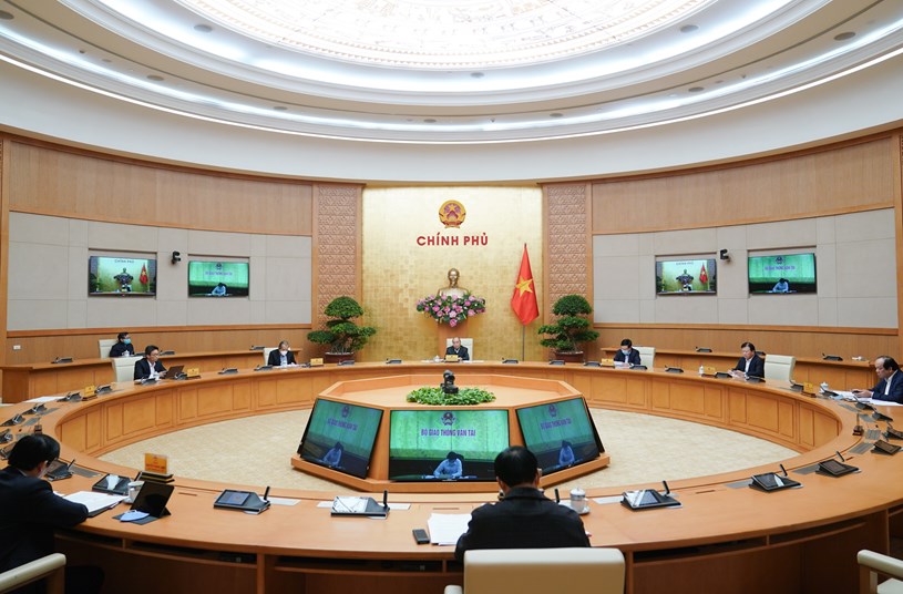 Thủ tướng Nguyễn Xu&acirc;n Ph&uacute;c chủ tr&igrave; cuộc họp/ Ảnh: Chinhphu.vn