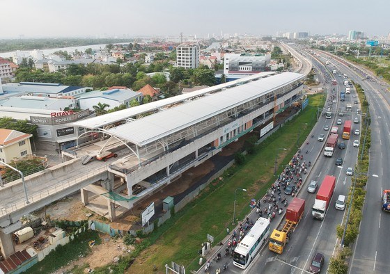 Ga Rạch Chiếc metro Bến Th&agrave;nh - Suối Ti&ecirc;n. Ảnh: CAO THĂNG