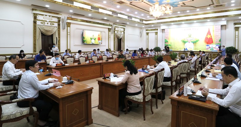 Cập nhật h&#236;nh ảnh Buổi l&#224;m việc của Thủ tướng Nguyễn Xu&#226;n Ph&#250;c với TP. Hồ Ch&#237; Minh