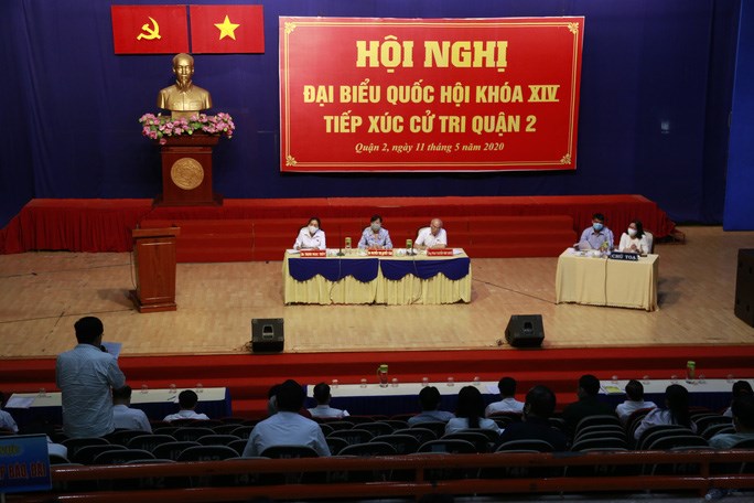 Đo&agrave;n Đại biểu Quốc hội (ĐBQH) TP - Đơn vị số 7 đ&atilde; c&oacute; buổi tiếp x&uacute;c với cử tri Quận 2