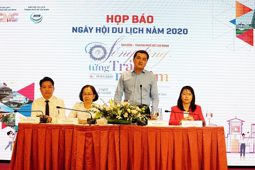 Ban Tổ chức c&ocirc;ng bố th&ocirc;ng tin sự kiện Ng&agrave;y hội Du lịch TPHCM lần thứ 16 năm 2020