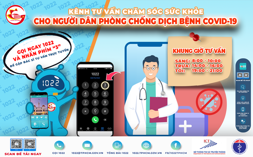 Từ 8 giờ ng&#224;y 23/7/2021: K&#234;nh tư vấn chăm s&#243;c sức khỏe cho người d&#226;n ph&#242;ng, chống COVID-19 ch&#237;nh thức hoạt động - Ảnh 1