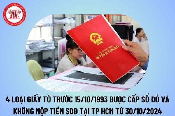 TPHCM quy định những giấy tờ kh&#225;c về quyền sử dụng đất trước ng&#224;y 15/10/1993